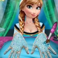 Anna's Frozen manicure