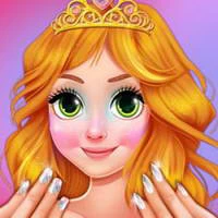 Blonde Princess Jelly Nails Spa