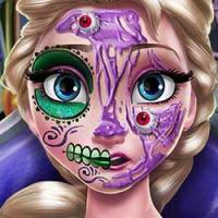 Elsa Scary Halloween Makeup