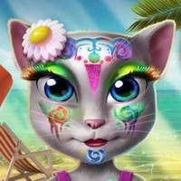 Kitty Beach Makeup