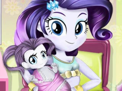 Rarity's baby birth game screenshot